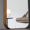 Specchio Obel da terra - Da centimetri 75 di larghezza e 188 di altezza. Struttura in legno impiallacciato.